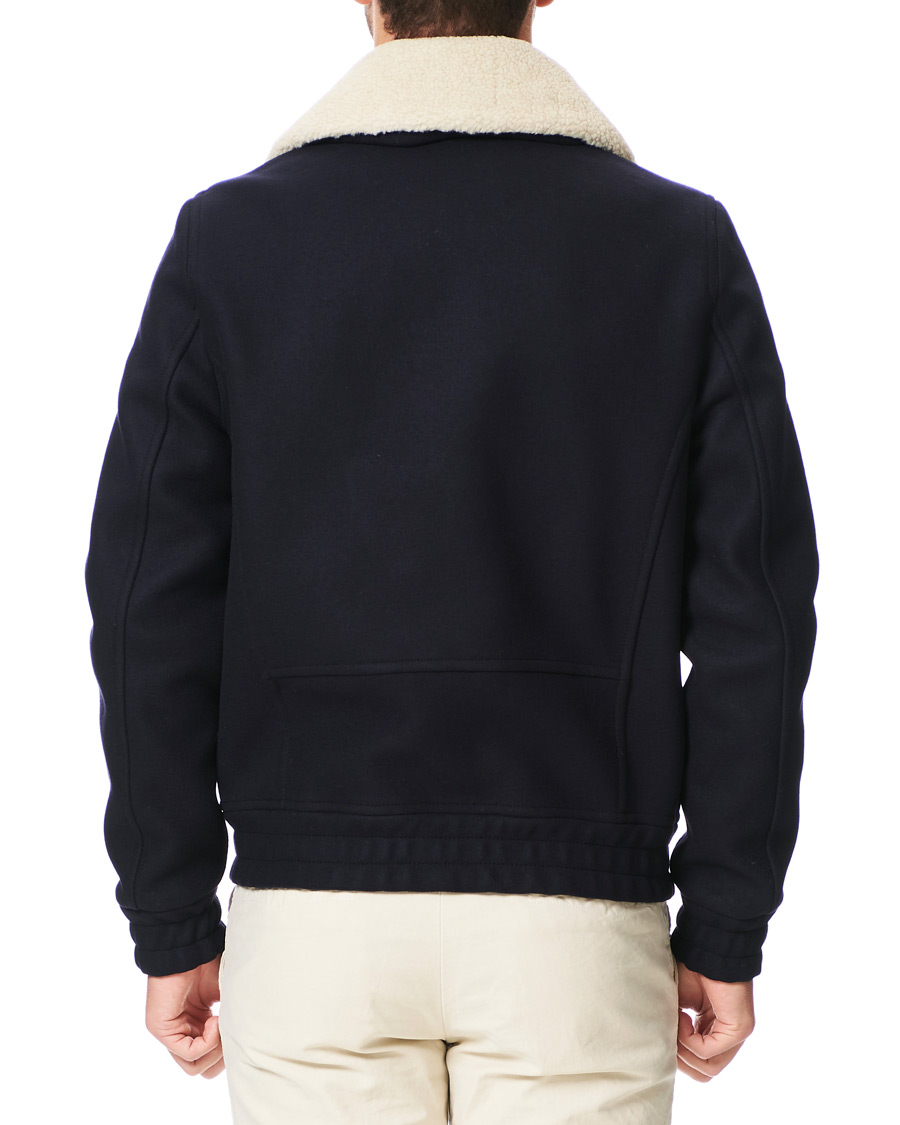 Herren | Jacken | Tommy Hilfiger | Shearling Collar Flight Jacket Desert Sky