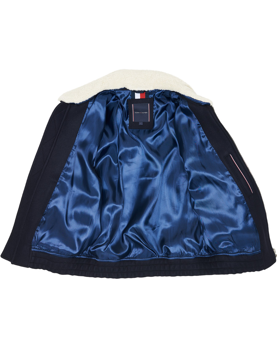 Herren | Jacken | Tommy Hilfiger | Shearling Collar Flight Jacket Desert Sky