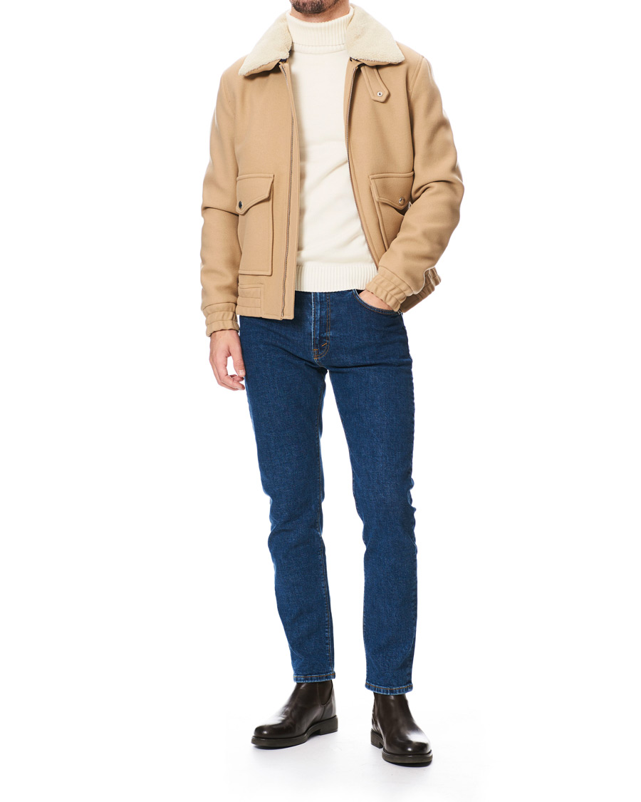 Herren | Jacken | Tommy Hilfiger | Shearling Collar Flight Jacket Classic Camel