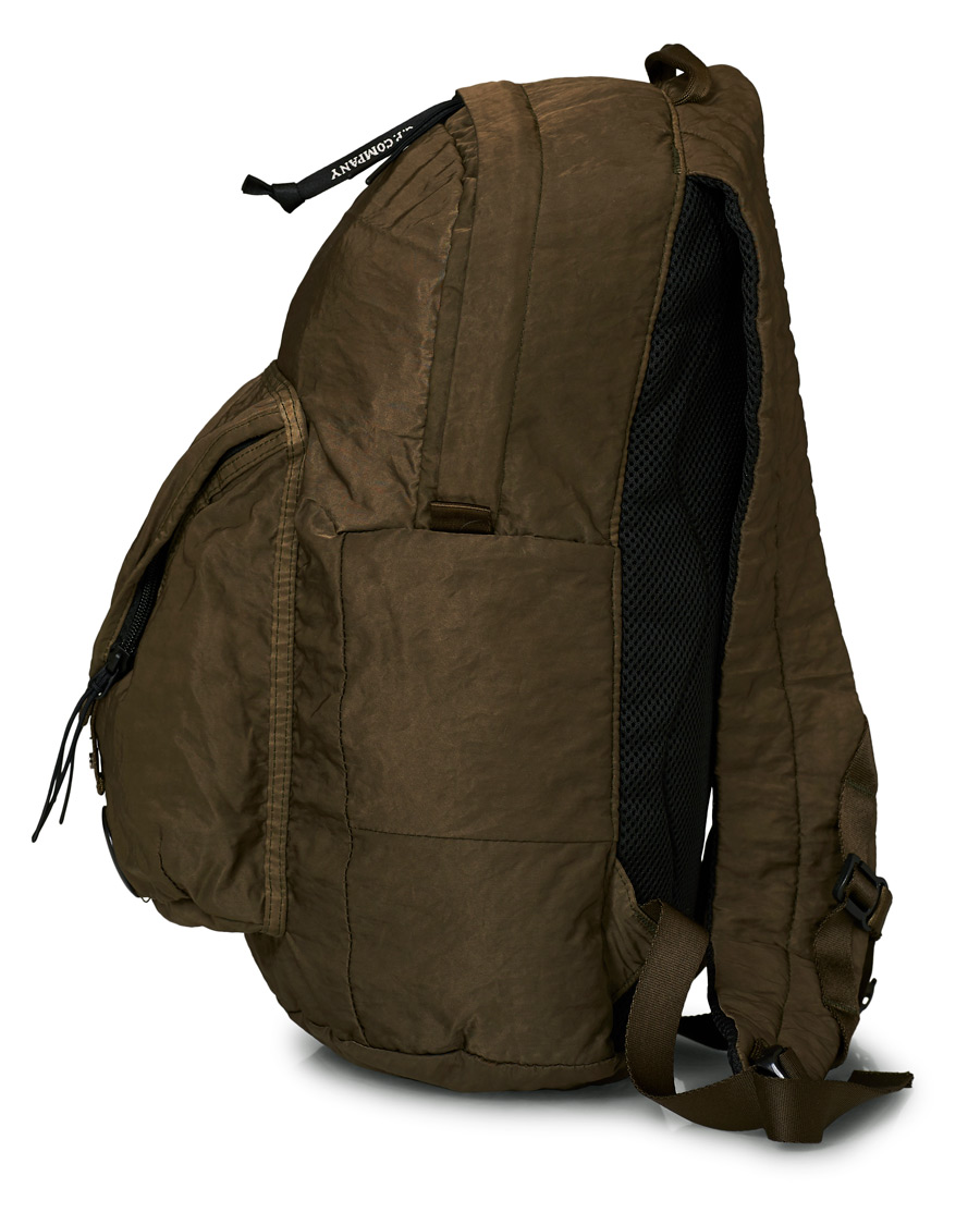 Herren | C.P. Company Garmend Dyed Nylon Lens Backpack Olive | C.P. Company | Garmend Dyed Nylon Lens Backpack Olive