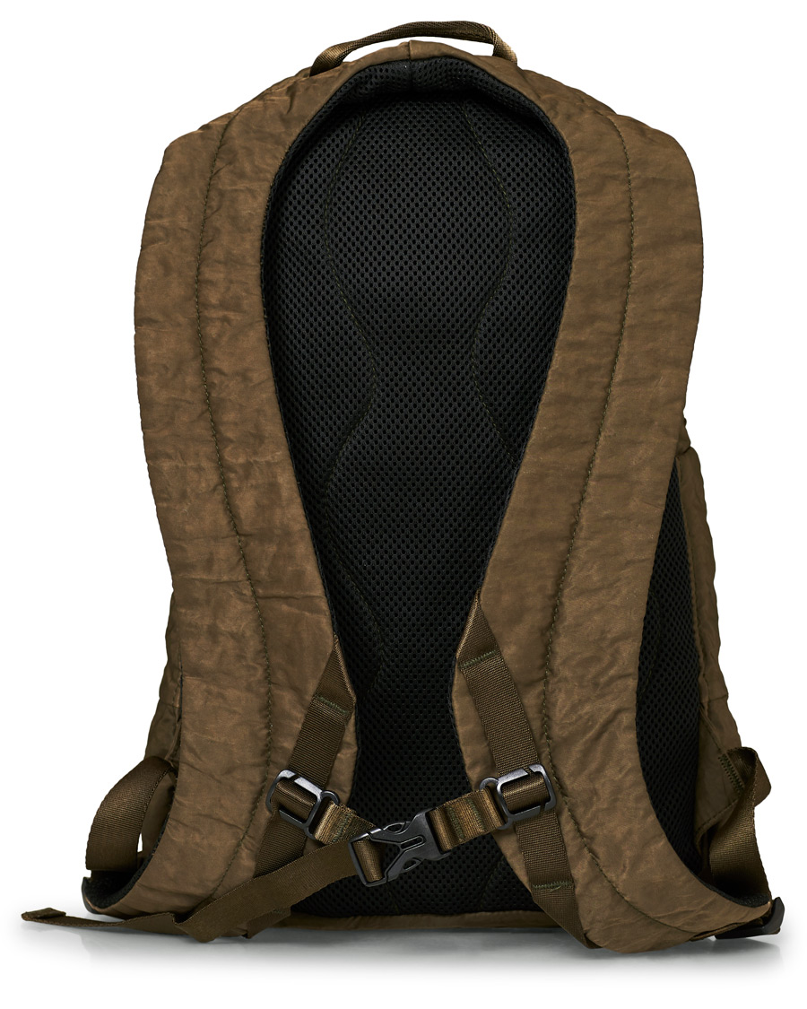 Herren | C.P. Company Garmend Dyed Nylon Lens Backpack Olive | C.P. Company | Garmend Dyed Nylon Lens Backpack Olive