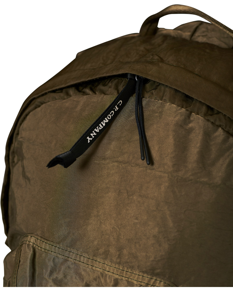 Herren | C.P. Company Garmend Dyed Nylon Lens Backpack Olive | C.P. Company | Garmend Dyed Nylon Lens Backpack Olive