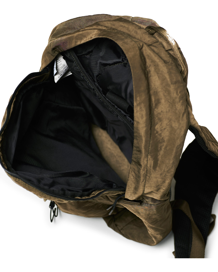 Herren | C.P. Company Garmend Dyed Nylon Lens Backpack Olive | C.P. Company | Garmend Dyed Nylon Lens Backpack Olive