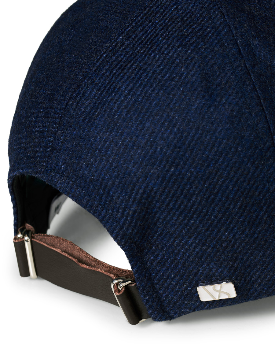 Herren | Varsity Headwear Loro Piana Cashmere Baseball Cap Navy | Varsity Headwear | Loro Piana Cashmere Baseball Cap Navy