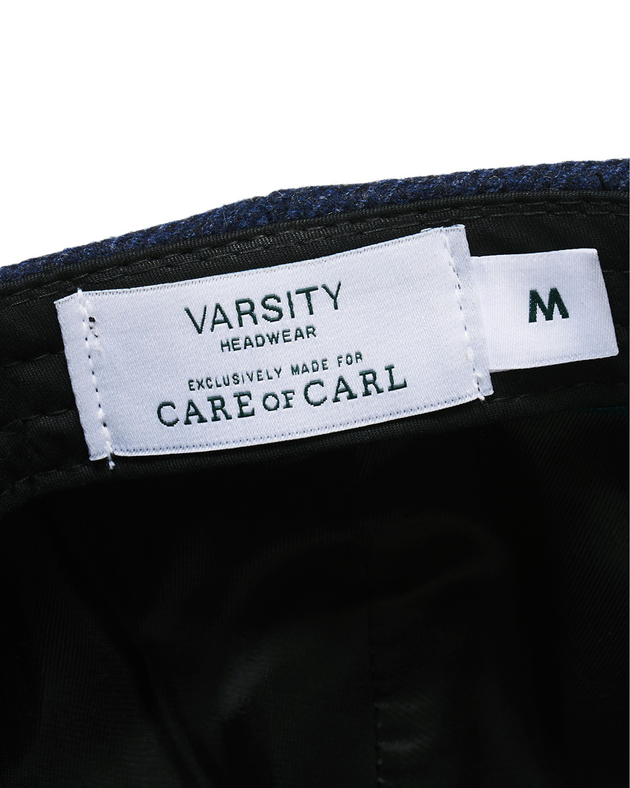 Herren | Varsity Headwear Loro Piana Cashmere Baseball Cap Navy | Varsity Headwear | Loro Piana Cashmere Baseball Cap Navy