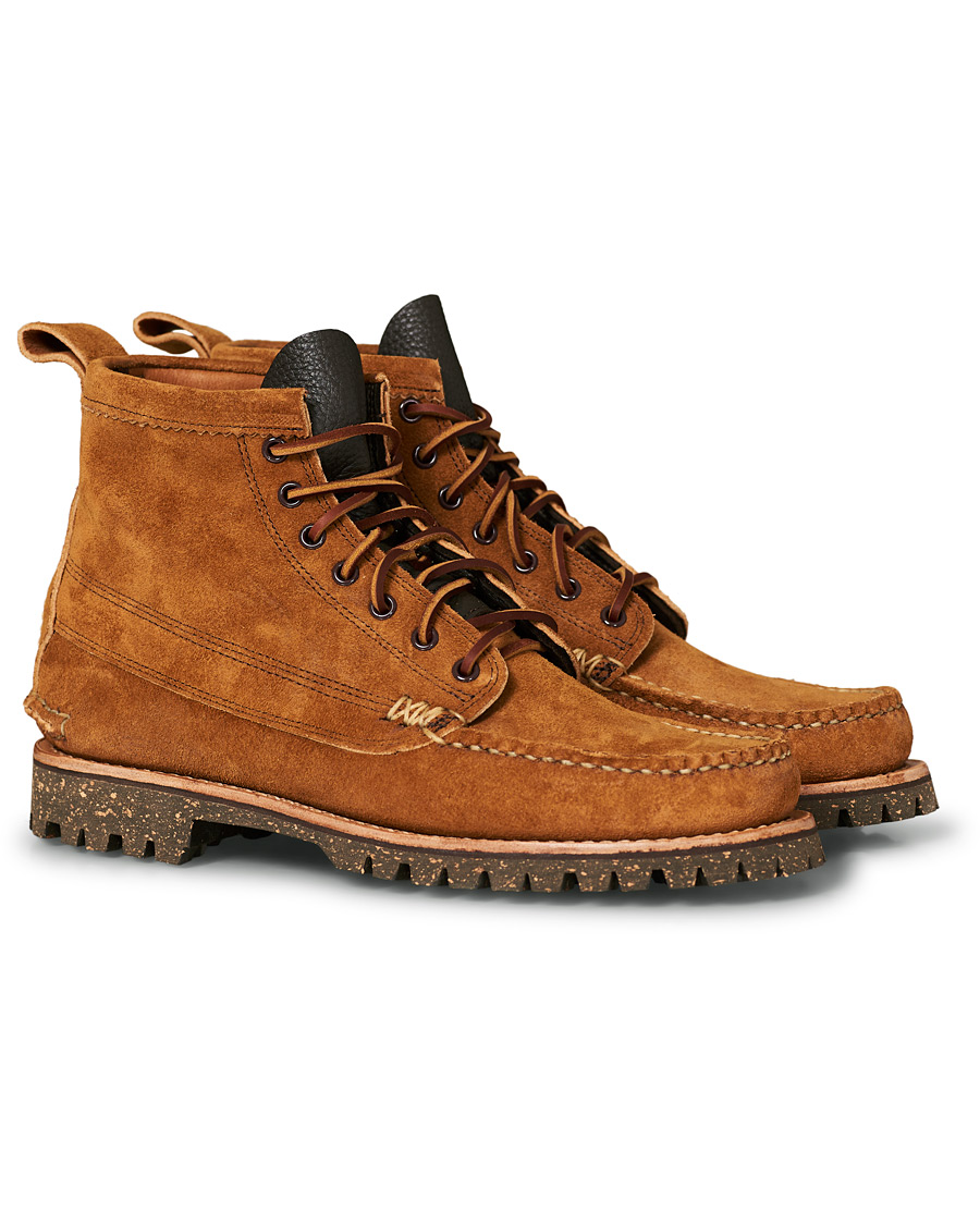Herren | Yuketen Cortina Sole Angler Boots Khaki Suede | Yuketen | Cortina Sole Angler Boots Khaki Suede