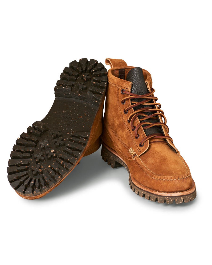 Herren | Yuketen Cortina Sole Angler Boots Khaki Suede | Yuketen | Cortina Sole Angler Boots Khaki Suede