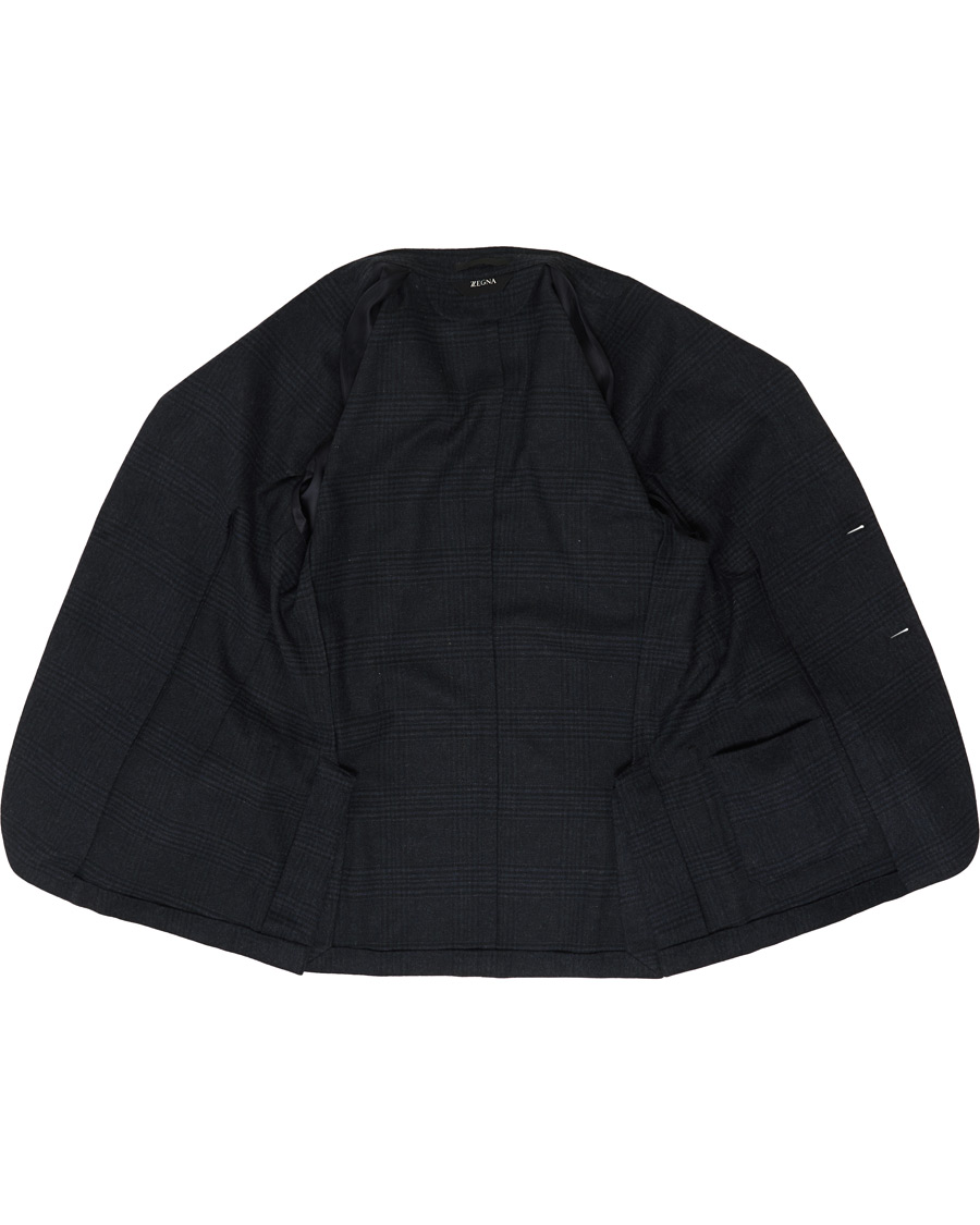 Herren | Sakkos | Z Zegna | Deconstructed Wool Blazer Navy Blue