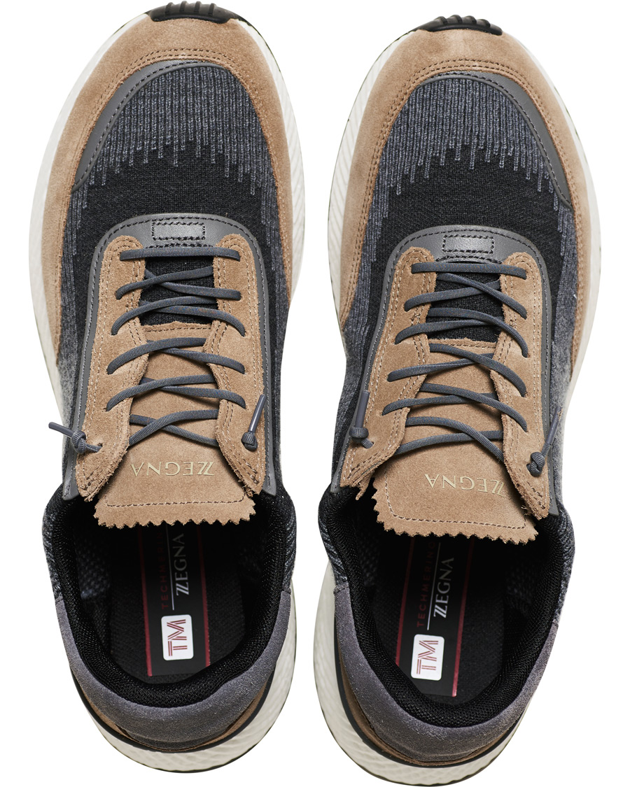 Herren | Z Zegna Piuma Running Sneaker Grey | Z Zegna | Piuma Running Sneaker Grey