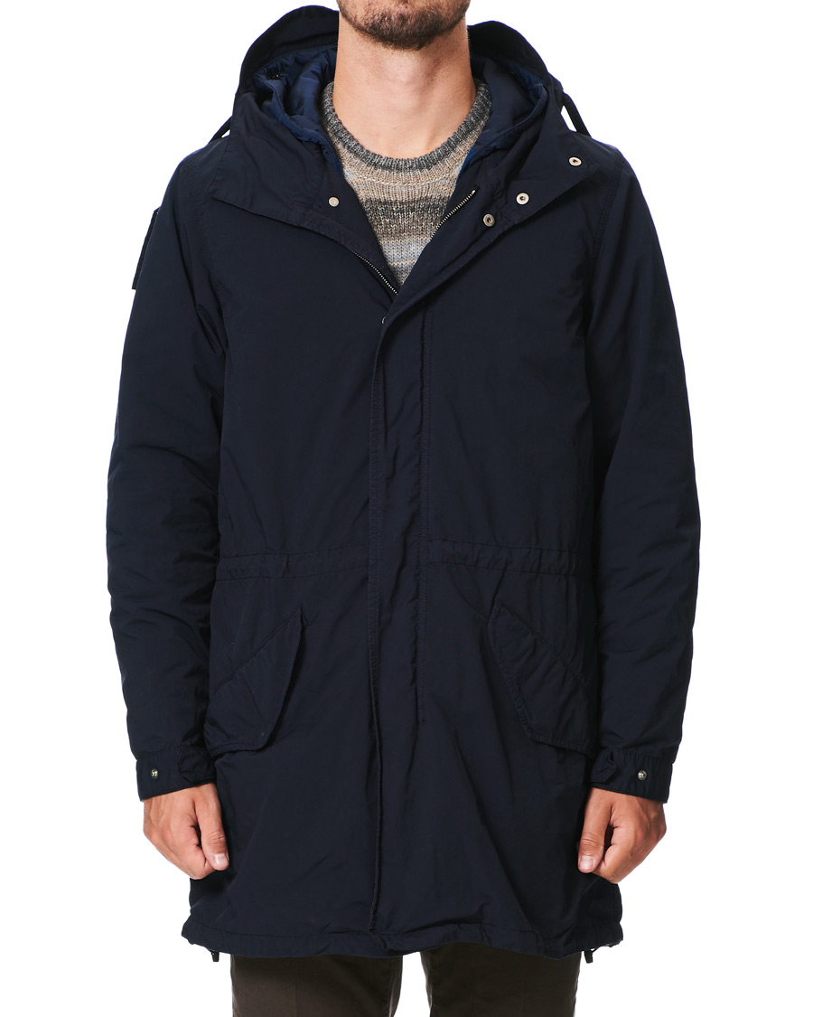 Herren | | Aspesi | Parkattone Garment Dyed Parka Navy