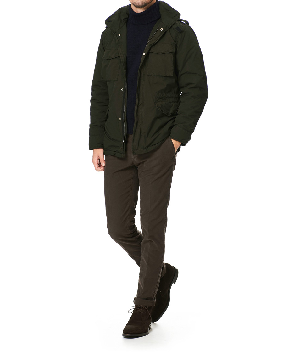 Herren | Jacken | Aspesi | M65 Garment Dyed Field Jacket Dark Green