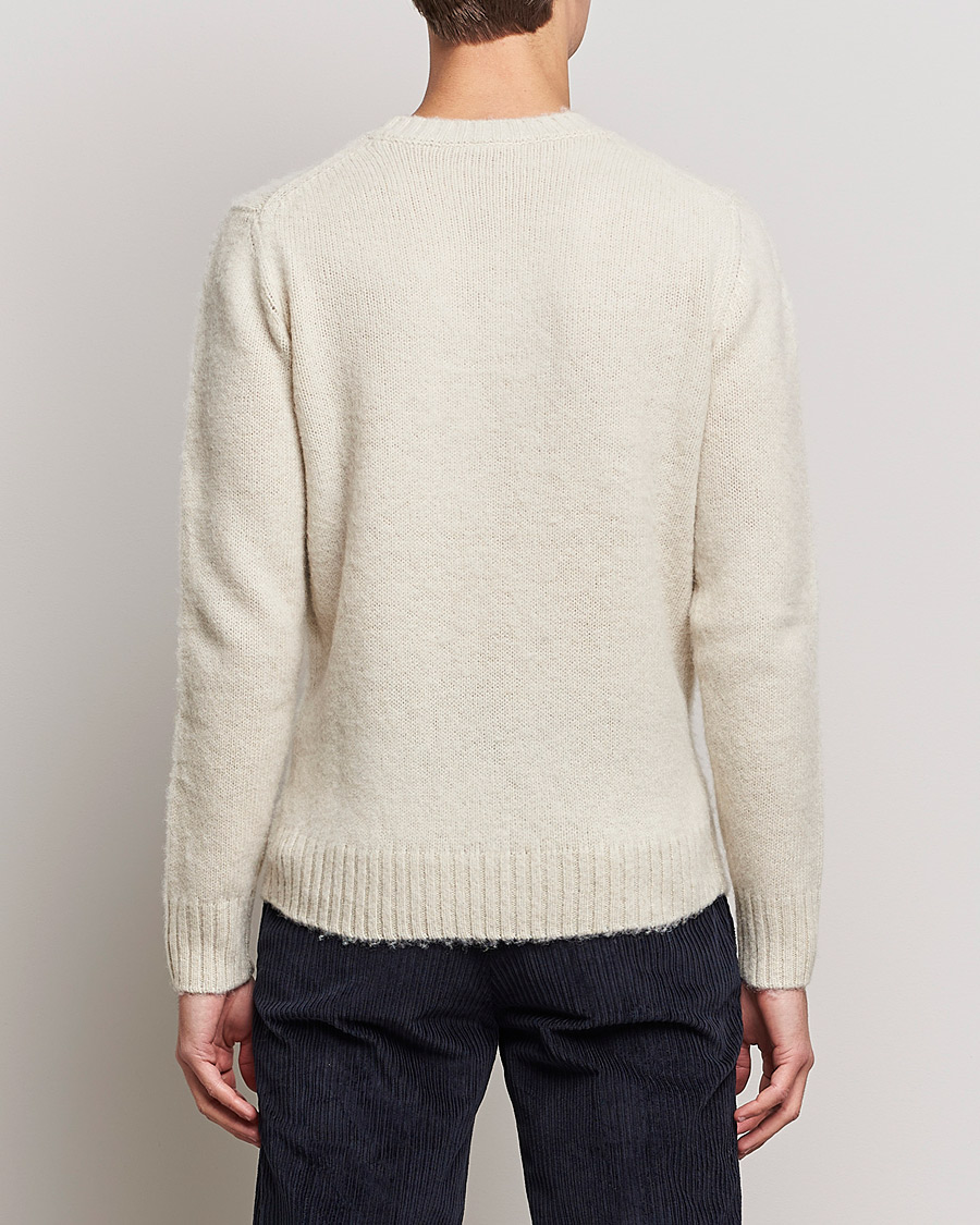 Herren | Pullover | Aspesi | Brushed Shetland Sweater Naturale