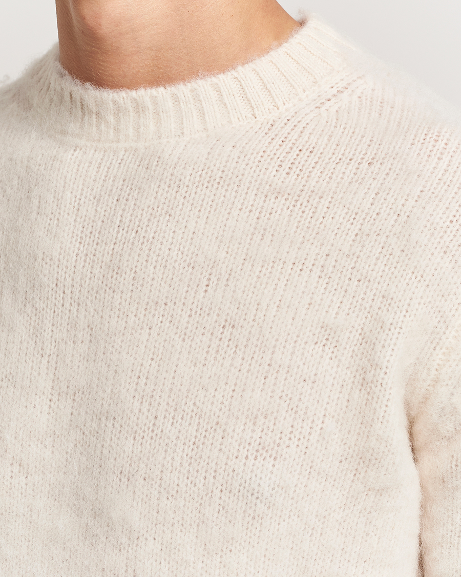 Herren | Pullover | Aspesi | Brushed Shetland Sweater Cream