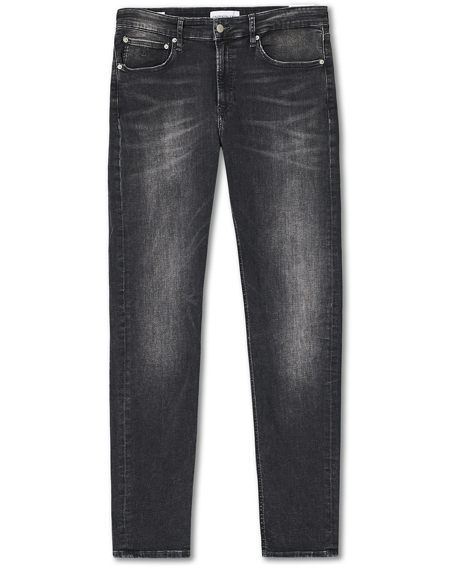 Herren | Jeans | Calvin Klein Jeans | Slim Tapered Stretch Jeans Dark Grey