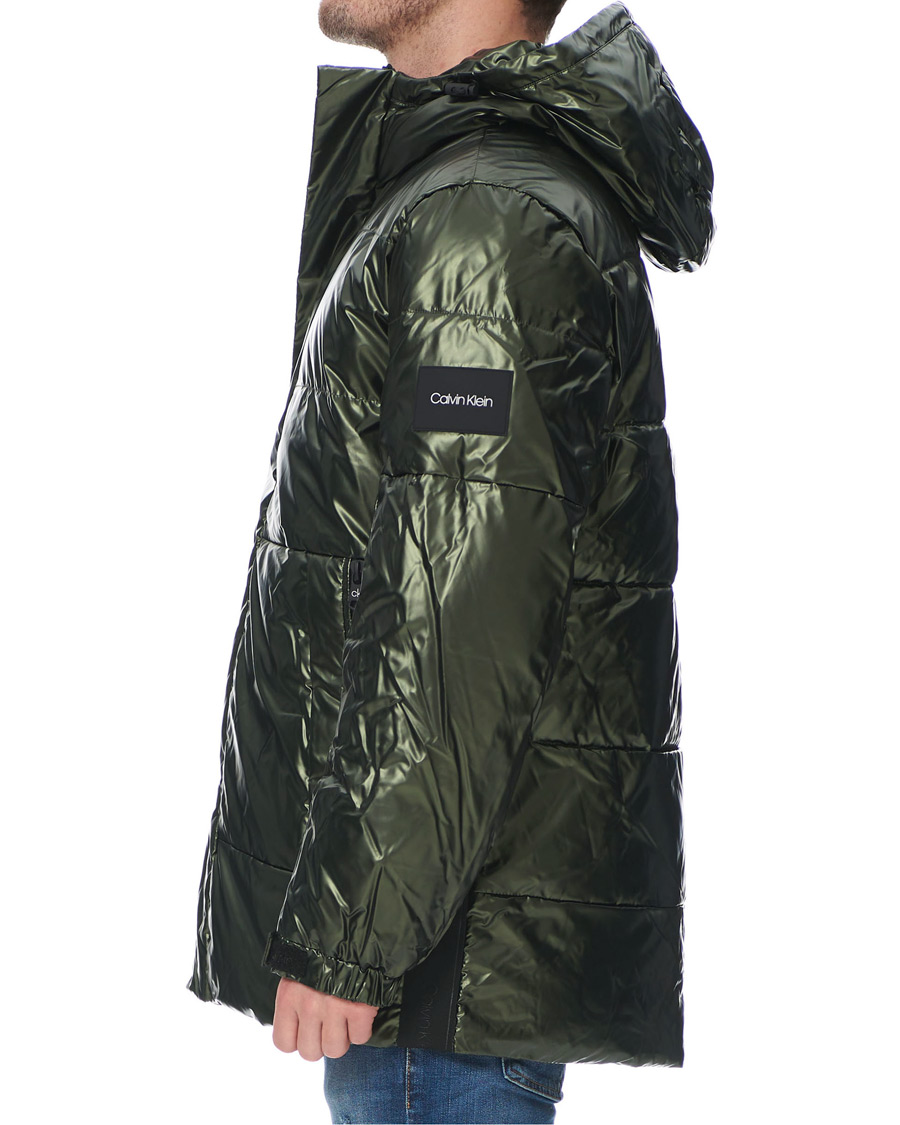 Herren | Jacken | Calvin Klein | Oily Metallic Parka Dark Olive