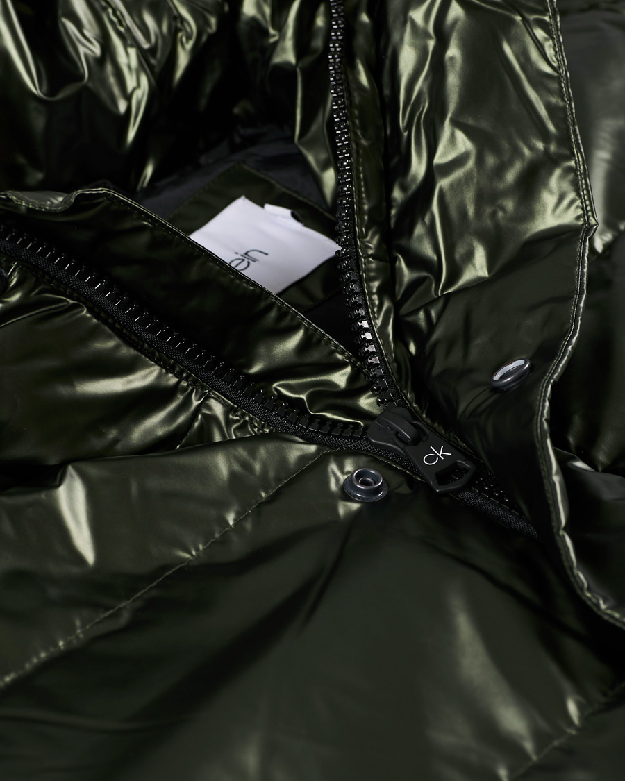 Herren | Jacken | Calvin Klein | Oily Metallic Parka Dark Olive