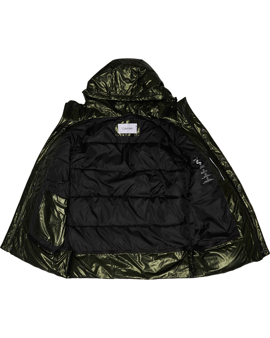Herren | Jacken | Calvin Klein | Oily Metallic Parka Dark Olive