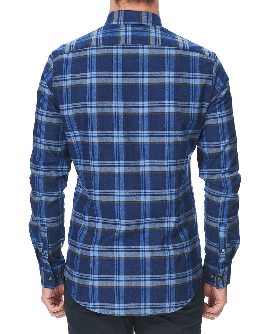 Herren | Hemden | Calvin Klein | Slim Fit Soft Touch Check Shirt Blue