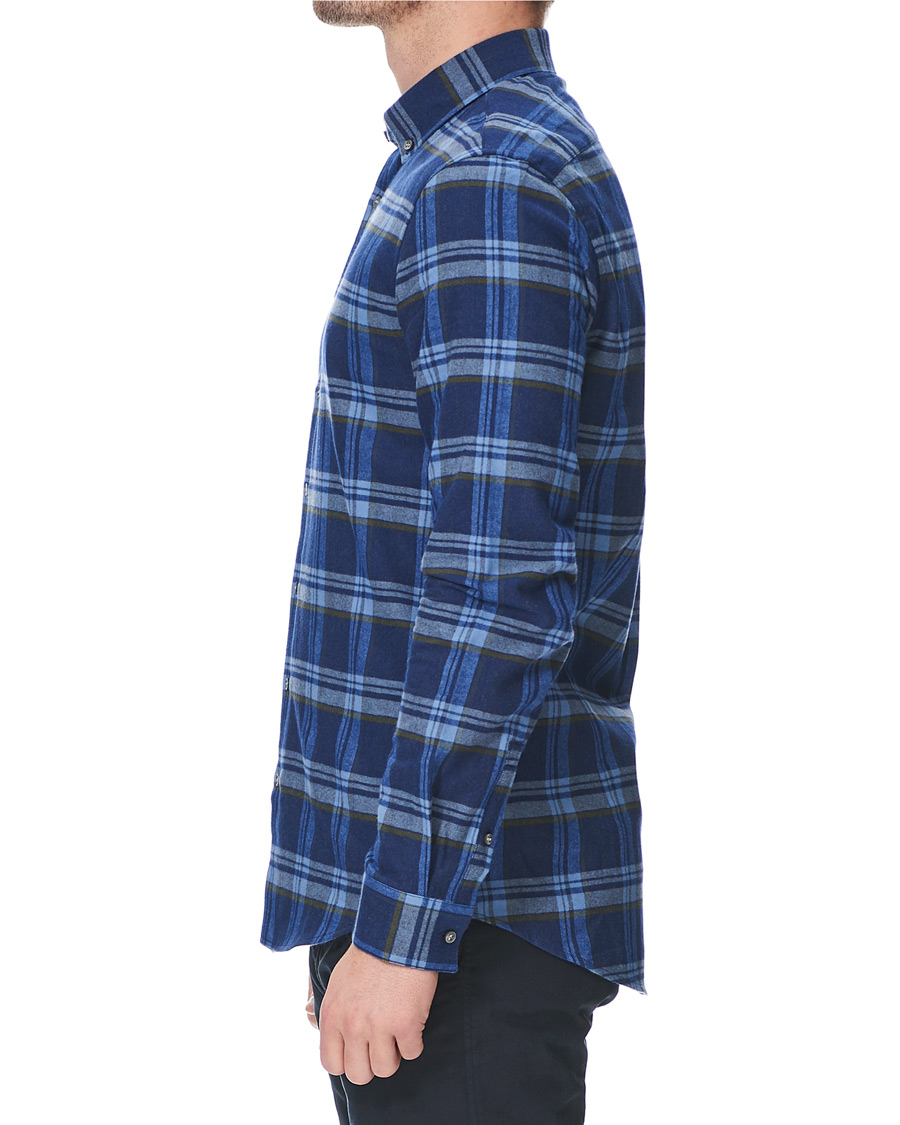 Herren | Hemden | Calvin Klein | Slim Fit Soft Touch Check Shirt Blue
