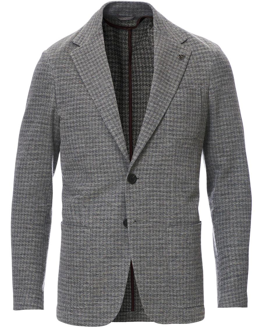 Herren | Sakkos | Canali | Wool Blend Jersey Blazer Light Grey