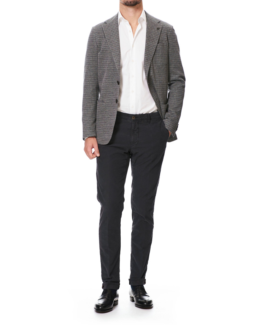 Herren | Sakkos | Canali | Wool Blend Jersey Blazer Light Grey