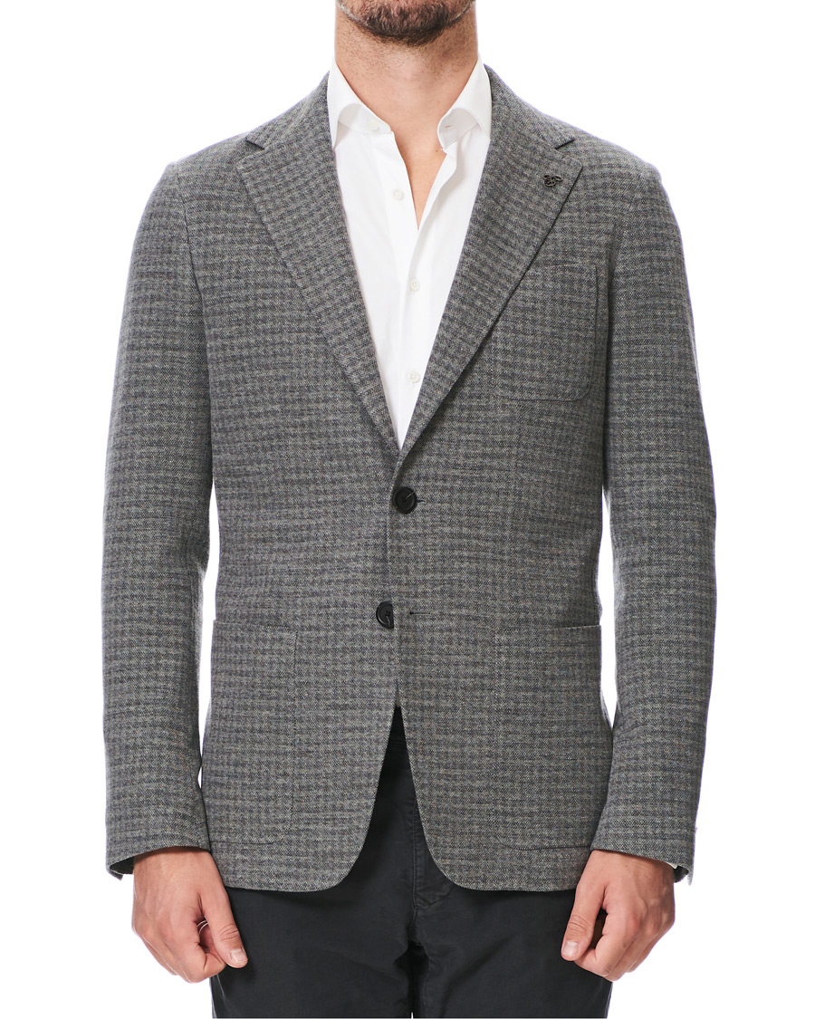 Herren | Sakkos | Canali | Wool Blend Jersey Blazer Light Grey