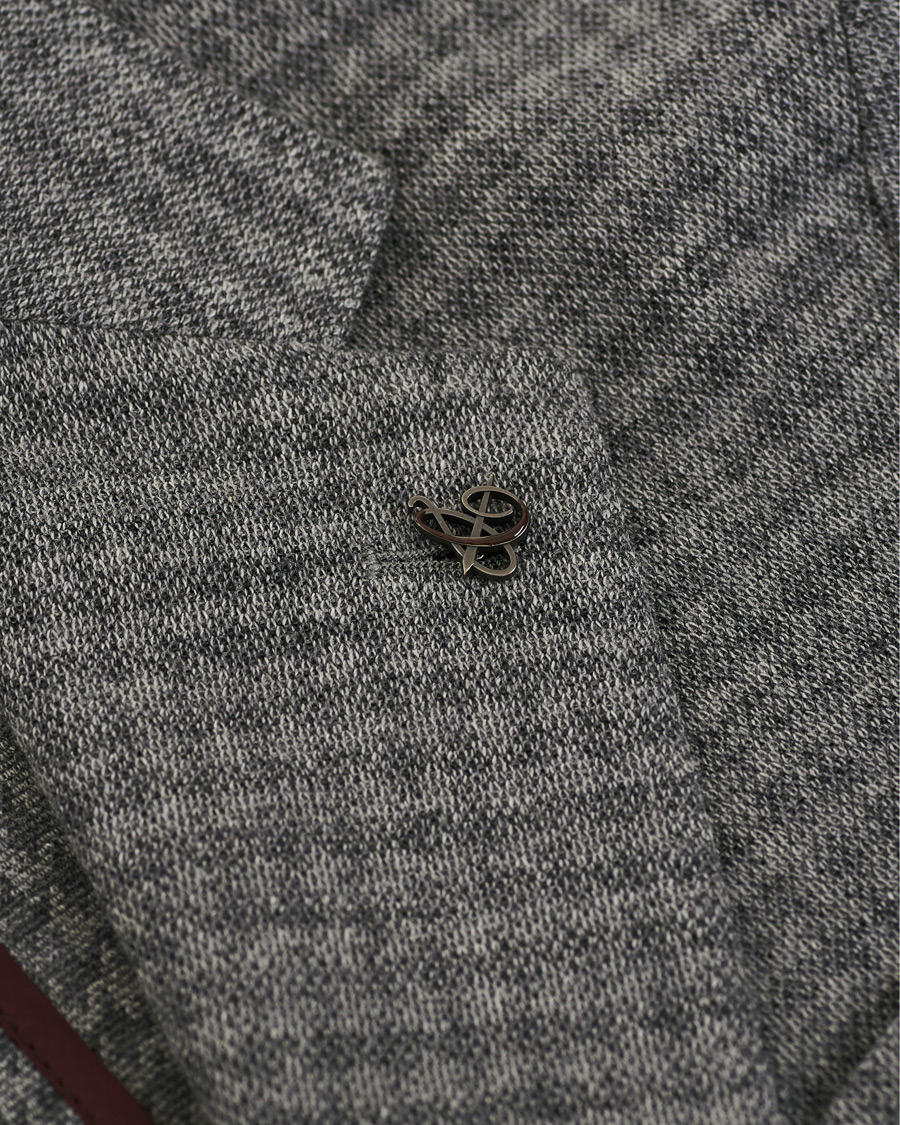 Herren | Sakkos | Canali | Wool Blend Jersey Blazer Light Grey