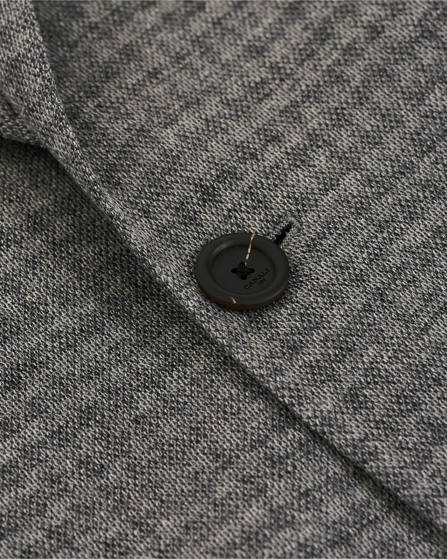 Herren | Sakkos | Canali | Wool Blend Jersey Blazer Light Grey