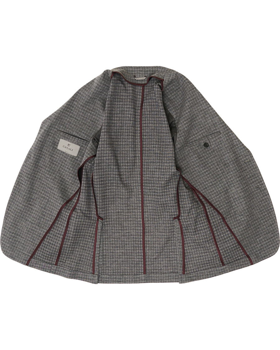 Herren | Sakkos | Canali | Wool Blend Jersey Blazer Light Grey