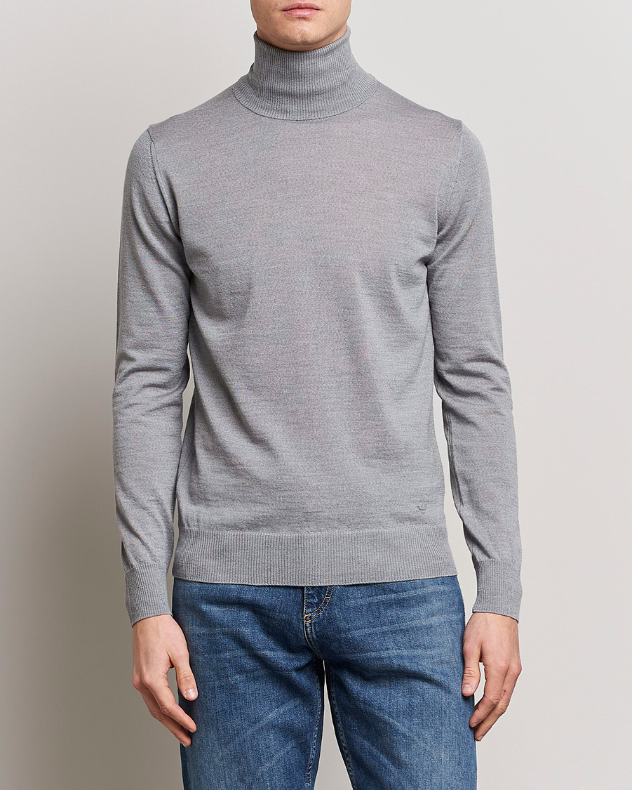 Herren |  | Emporio Armani | Knitted Merio Polo Grey