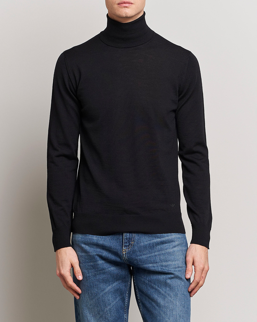 Herren |  | Emporio Armani | Knitted Merio Polo Black