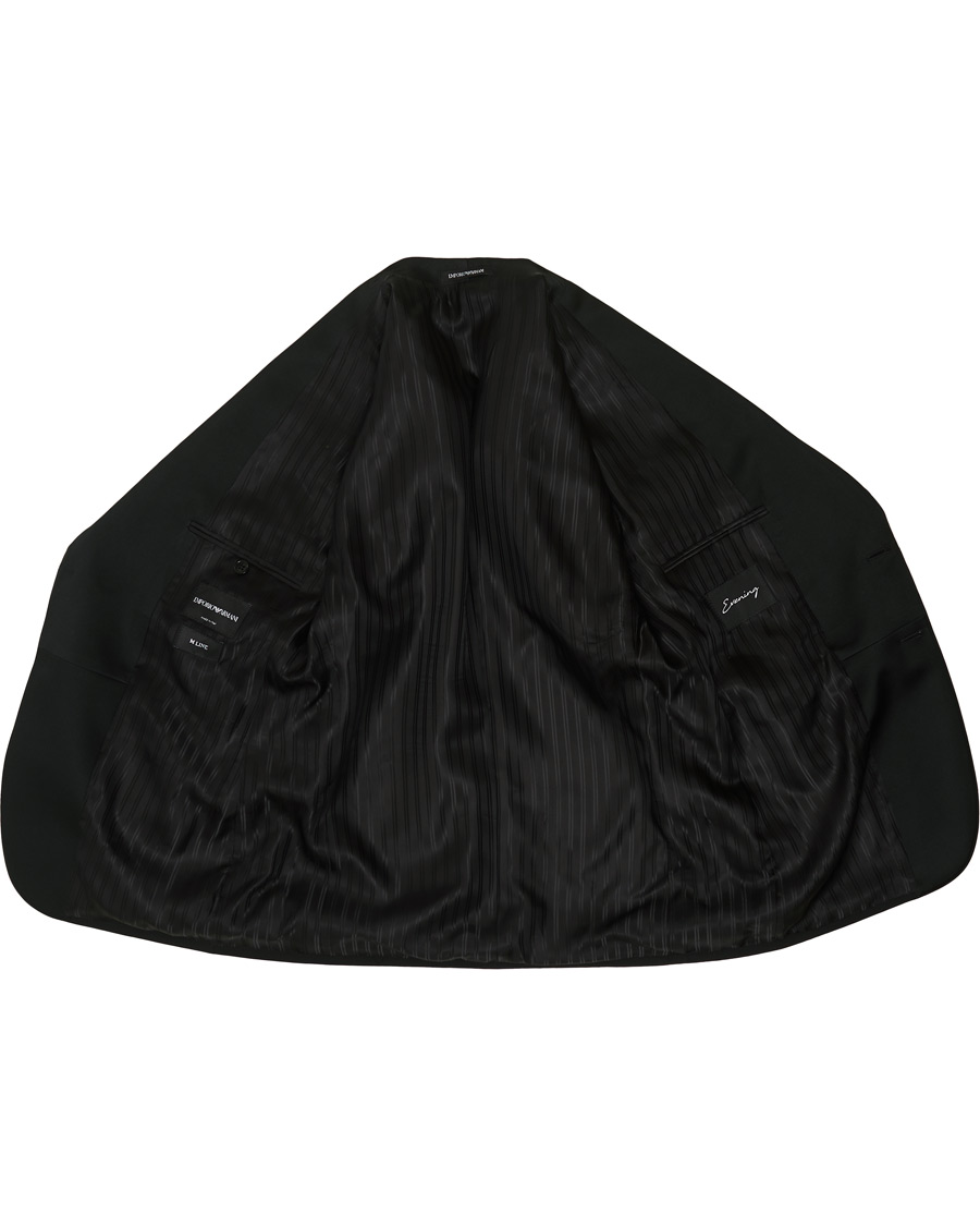 Herren | Anzüge | Emporio Armani | Slim Fit Virgon Wool Shawl Collar Tuxedo Black