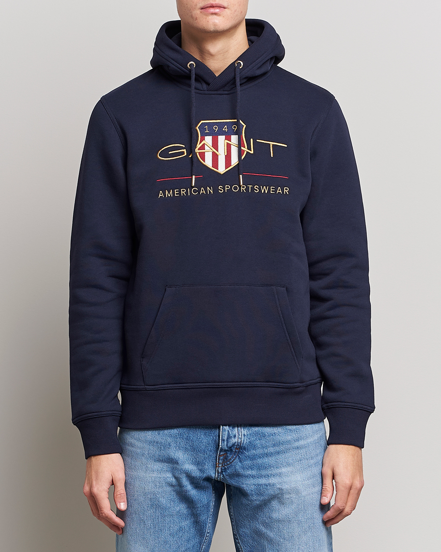 Herren |  | GANT | Archive Shield Hoodie Evening Blue