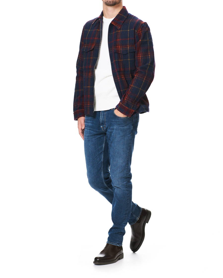 Herren | Hemden | GANT | Wool Blend Check Zip Overshirt Multi