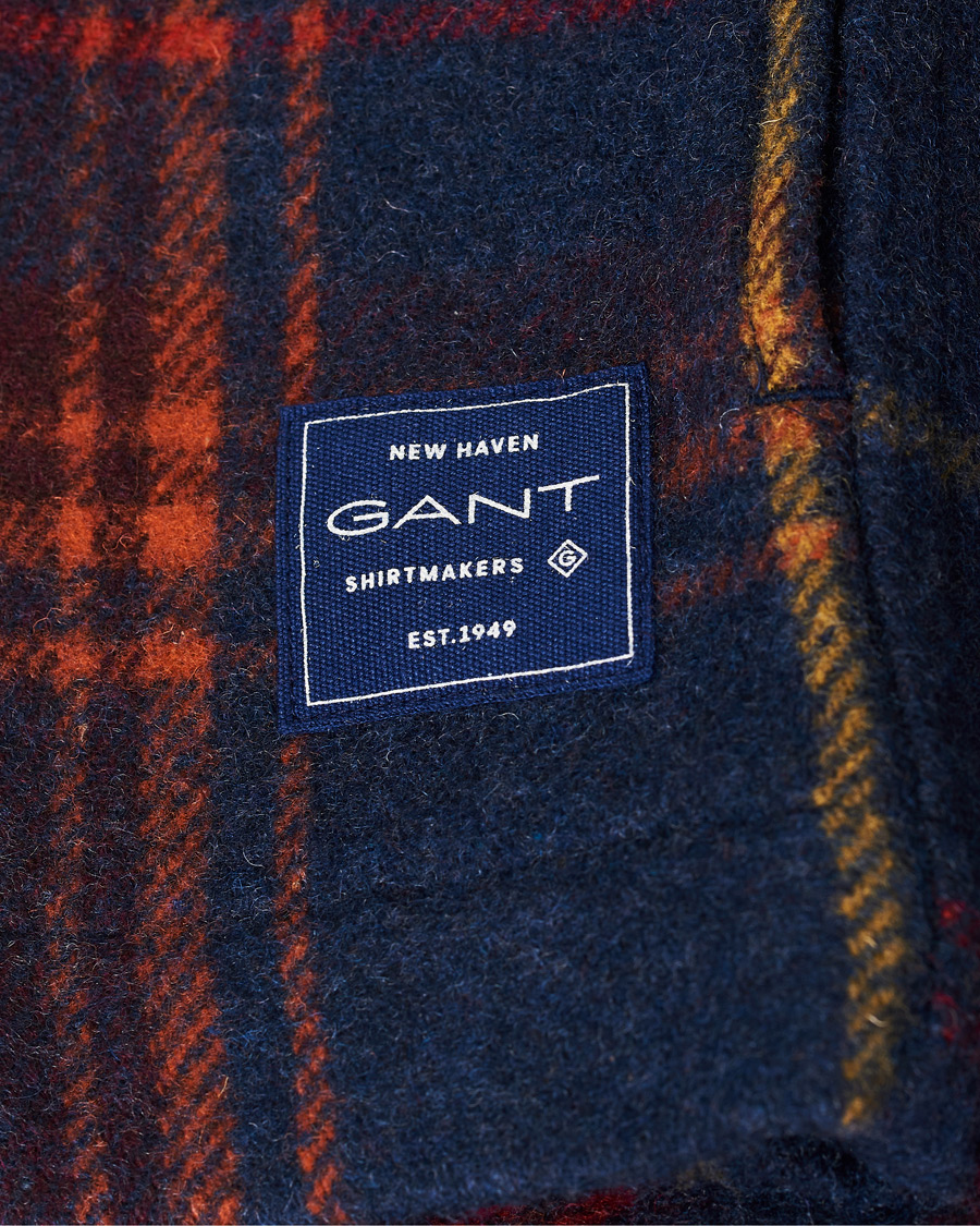 Herren | Hemden | GANT | Wool Blend Check Zip Overshirt Multi