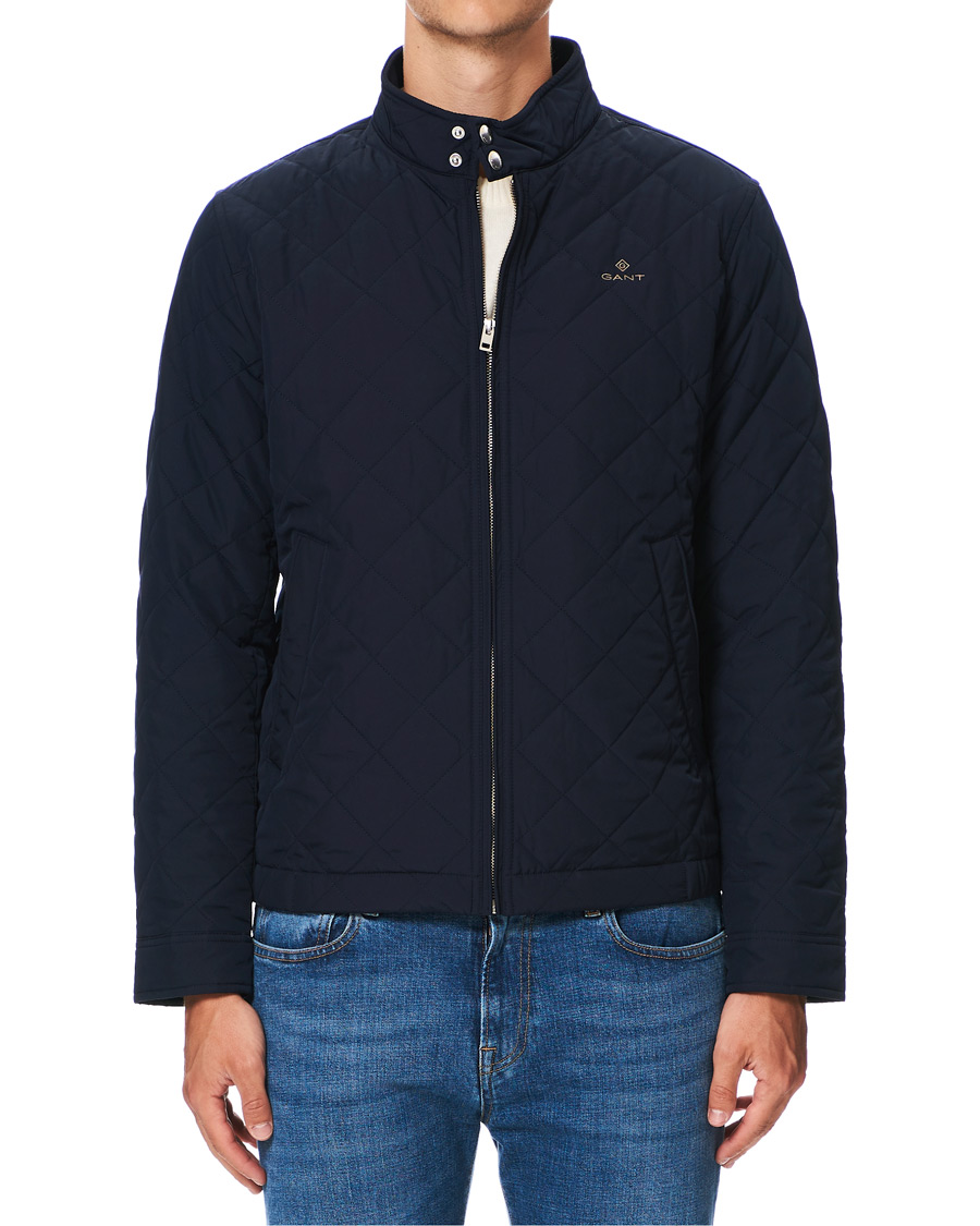 Herren | Jacken | GANT | The Quilted Windcheater Evening Blue