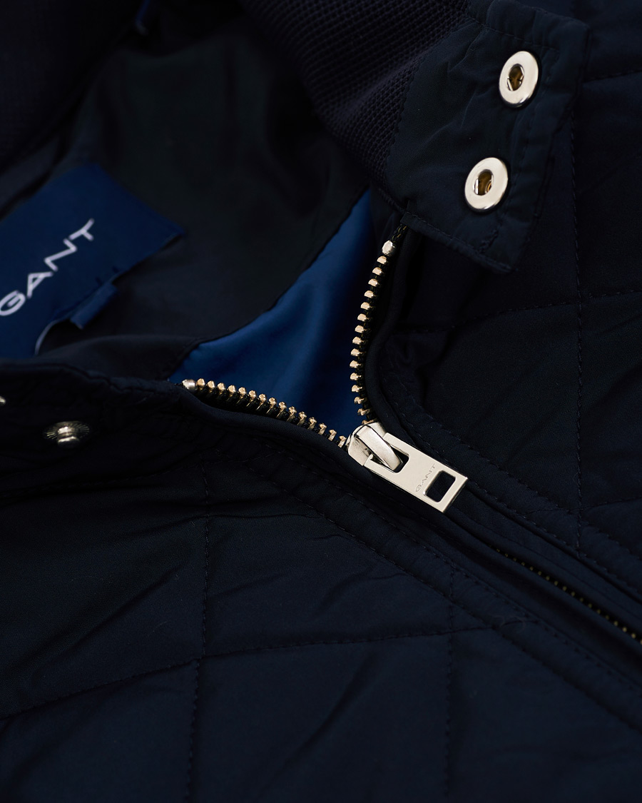 Herren | Jacken | GANT | The Quilted Windcheater Evening Blue