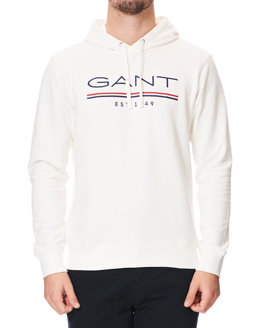 Herren | Pullover | GANT | 1949 Logo Hoodie Eggshell