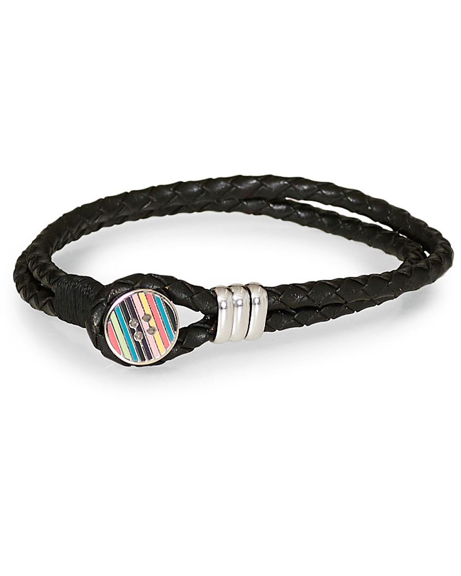 Herren | Paul Smith Enamel Button Cufflink Bracelet Black | Paul Smith | Enamel Button Cufflink Bracelet Black