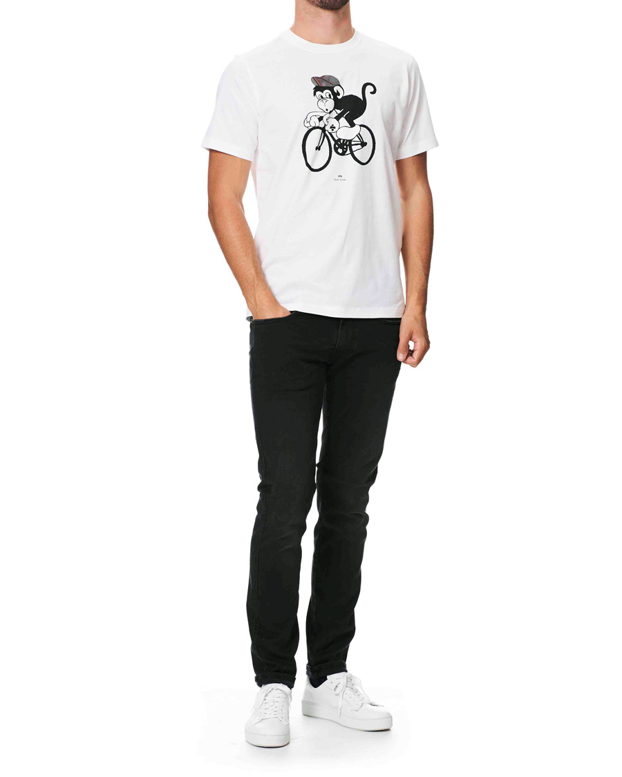 Herren | T-Shirts | PS Paul Smith | Monkey on A Bike Tee White