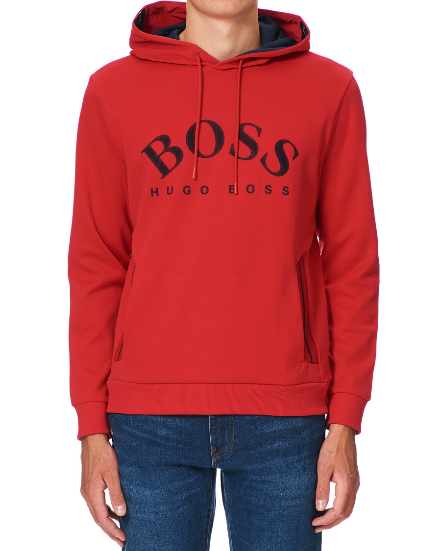 Herren | Pullover | BOSS GREEN | BOSS Athleisure Soody Hoodie Bright Red