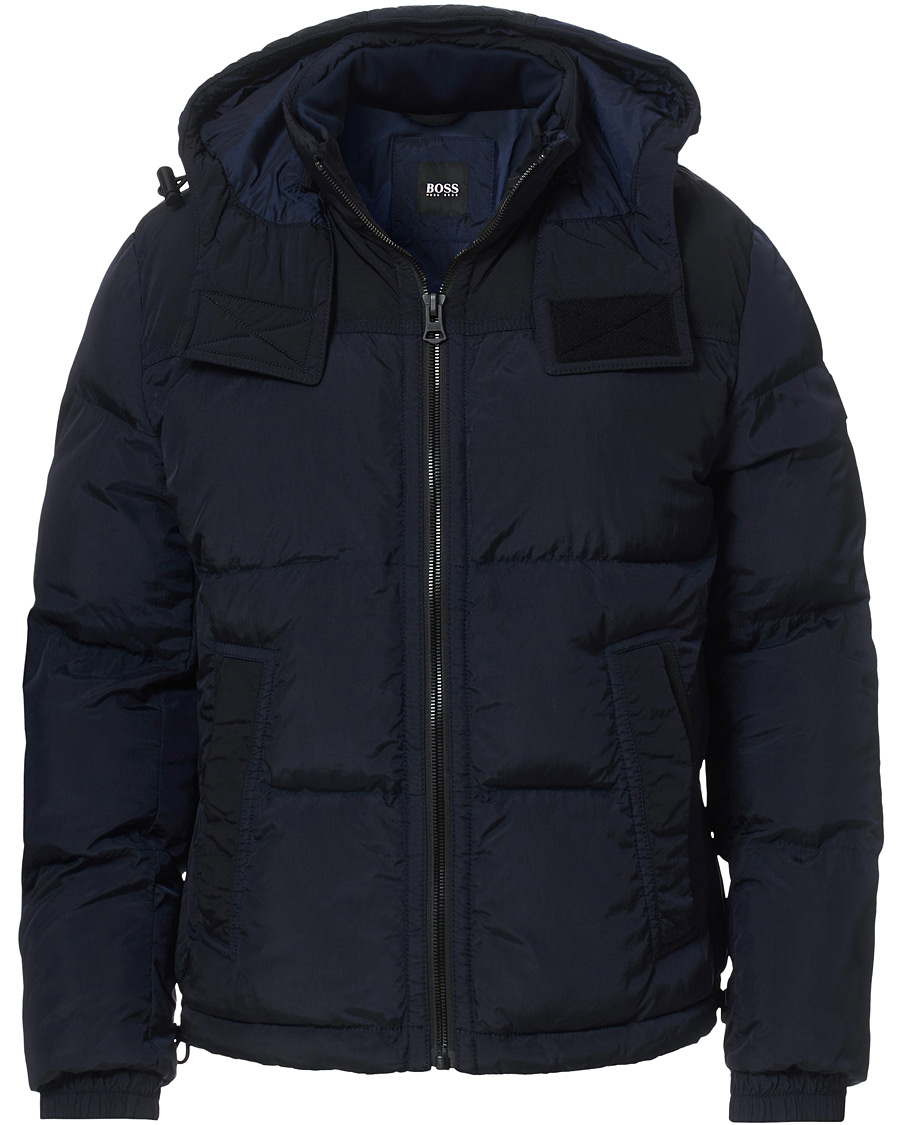 Herren | Jacken | BOSS ORANGE | BOSS Casual Olooh Down Hooded Jacket Dark Blue