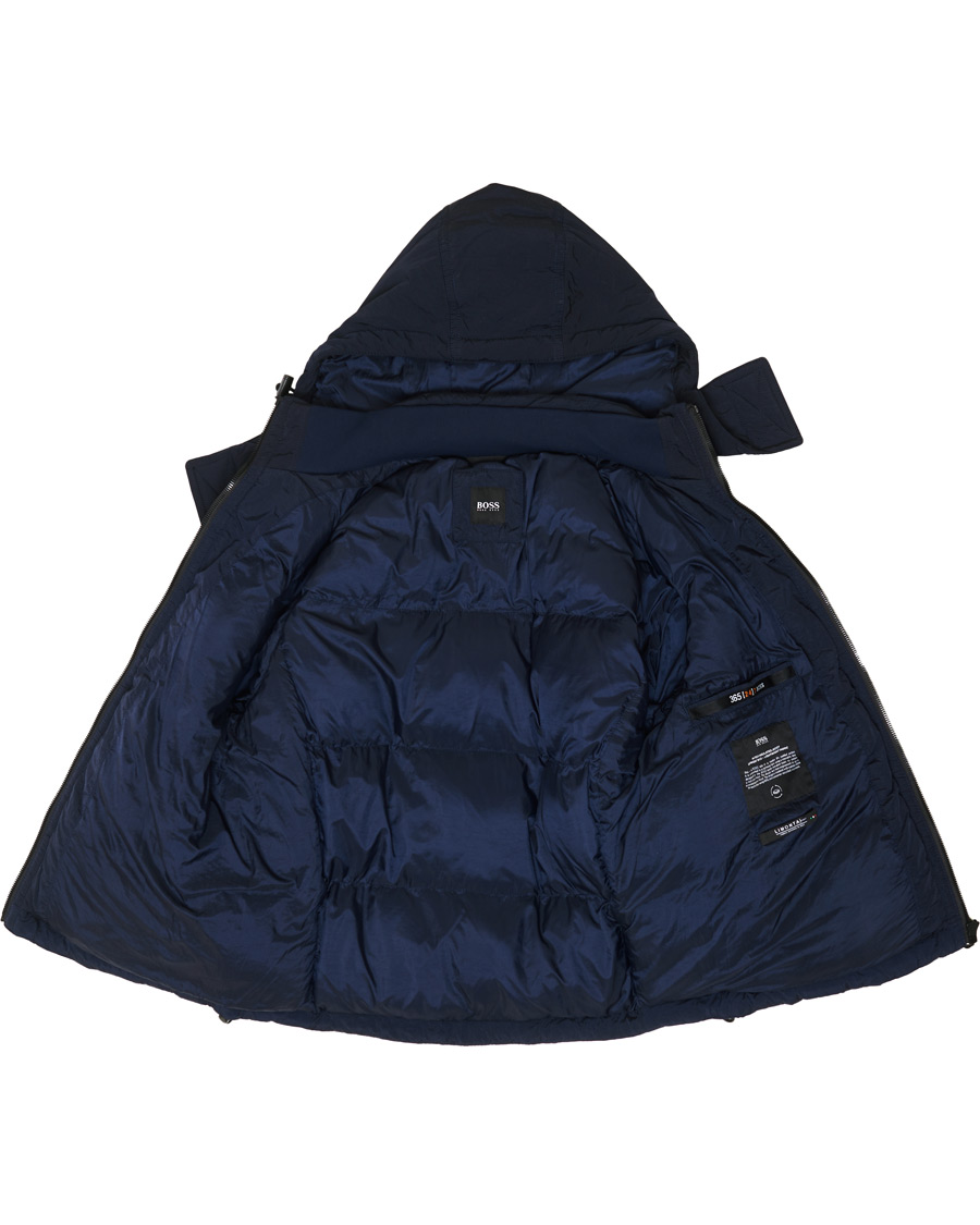 Herren | Jacken | BOSS ORANGE | BOSS Casual Olooh Down Hooded Jacket Dark Blue