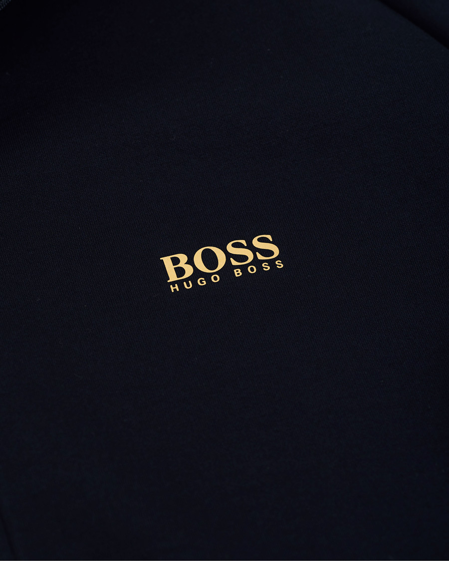 Herren | Pullover | BOSS GREEN | BOSS Athleisure Saggy Full Zip Hoodie Navy/Gold