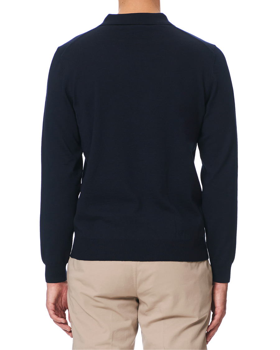 Herren | Pullover | BOSS BLACK | BOSS Bono Knitted Polo Dark Blue