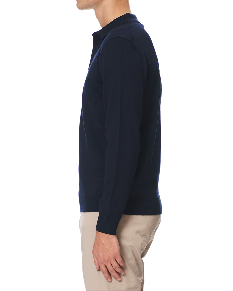 Herren | Pullover | BOSS BLACK | BOSS Bono Knitted Polo Dark Blue
