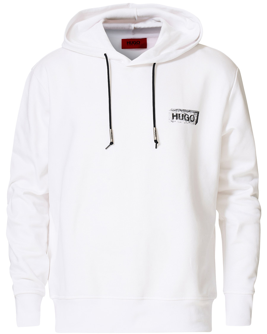 Herren | Pullover | HUGO | Downsville Logo Hoodie White
