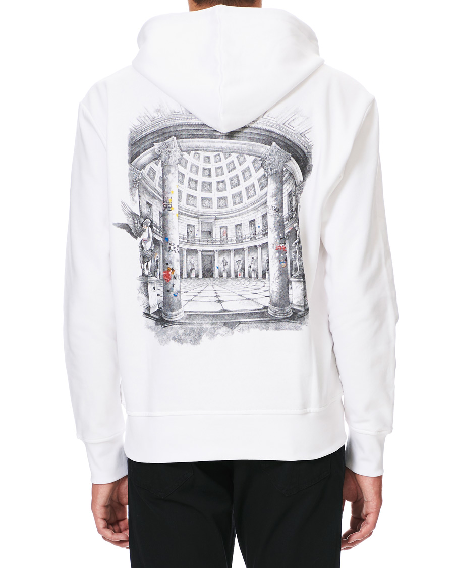 Herren | Pullover | HUGO | Downsville Logo Hoodie White