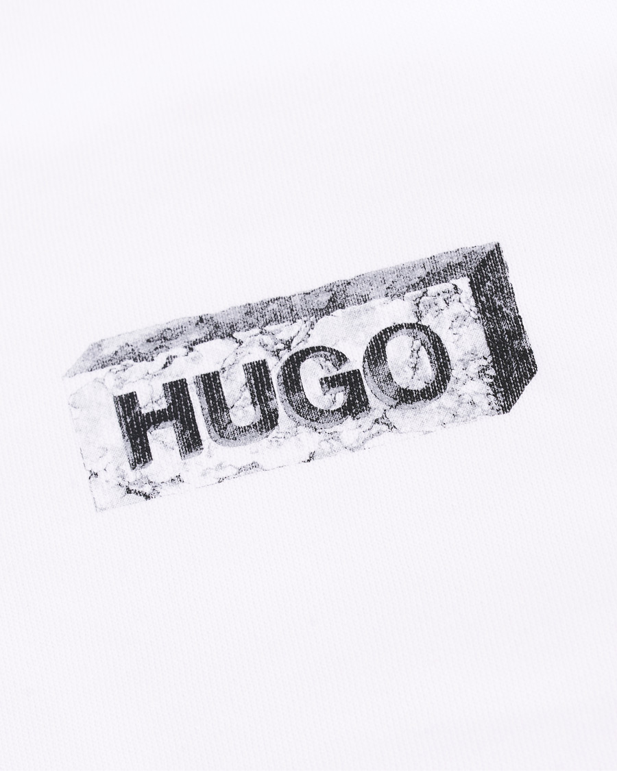 Herren | Pullover | HUGO | Downsville Logo Hoodie White