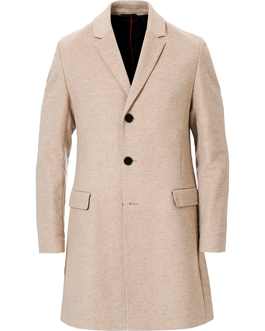 Herren | Jacken | HUGO | Migor Wool Coat Light Beige
